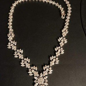 Vintage Sterling Silver Cubic necklace